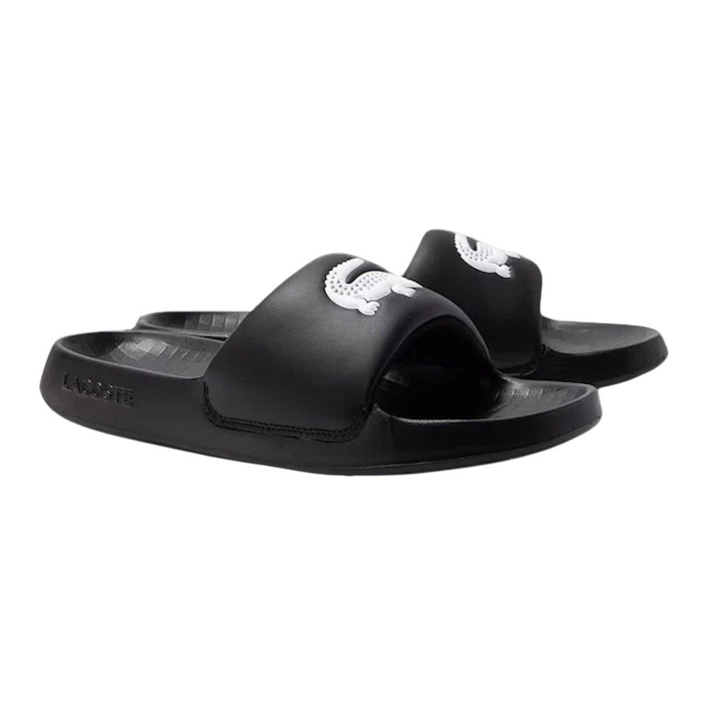 Lacoste Sandalia Serve Slide 1.0 Womens Size 6 Black Synthetic 737CFA0005-312